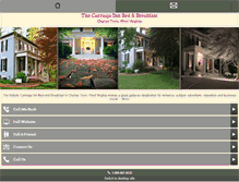 Tablet Screenshot of carriageinn.com